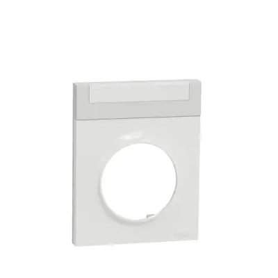 S520732 - Odace Styl 1-g Frame W/ Label Holder Wht - Schneider Electric