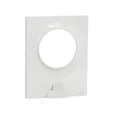 S520742 - Odace Styl 1-gang Frame W/ Clip White - Schneider Electric