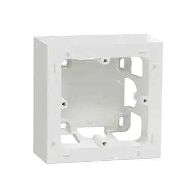 S520762 - Odace Styl Box 1-gang White - Schneider Electric