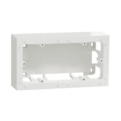 S520764 - Odace Styl Box 2-gang White - Schneider Electric