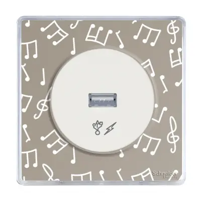 S52P902W - Odace You Evolutive 1g 71mm Frame White - Schneider Electric