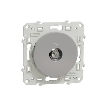 S530445 - Odace Tv Socket Alum - Schneider Electric