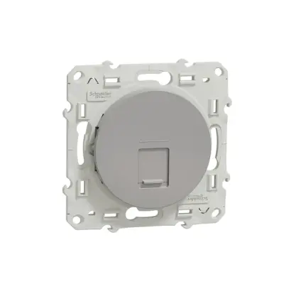 S530471 - Odace Rj45 Cat5e Utp Data Socket Alum - Schneider Electric