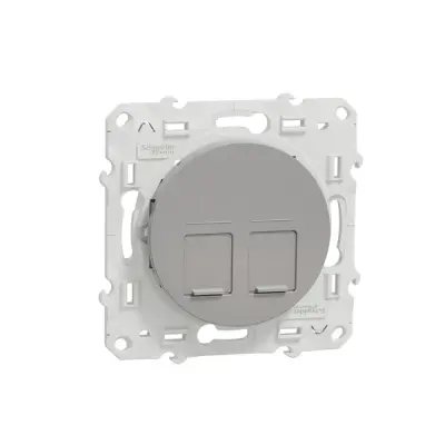 S530485 - Odace Double Rj45 Cat6 Utp Data Sckt Alm - Schneider Electric