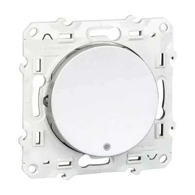 S53D276 - Odace Push-btn W/ Locator Lamp Alum Diy - Schneider Electric