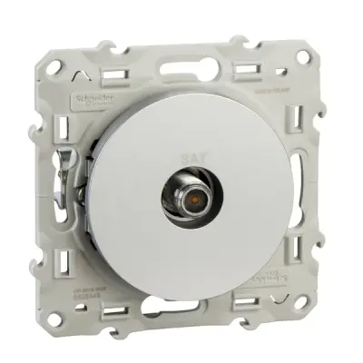 S53D446 - Odace Sat Socket Ending Alum Diy - Schneider Electric