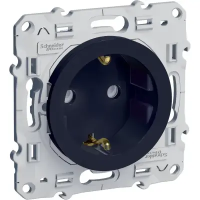 S540057 - Odace Schuko Socket Antracite - Schneider Electric