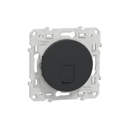 S540475 - Odace Rj45 Cat6 Utp Anthracite - Schneider Electric