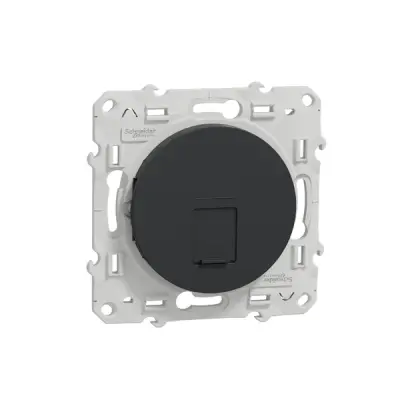 S540476 - Odace Rj45 Cat6 Stp Anthracite - Schneider Electric