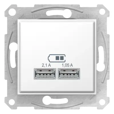 SDN2710221 - Sedna Usb Charger 2,1a White - Schneider Electric