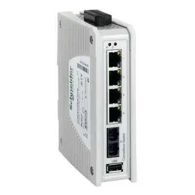 TCSESPU053F1CU0 - Connexium P-unmanaged Sw - 4tx/1fx-mm - Schneider Electric