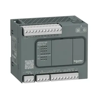TM200C16R - Contr. M200 16i/o,ac220, 9 Dc Inputs, 7 - Schneider Electric