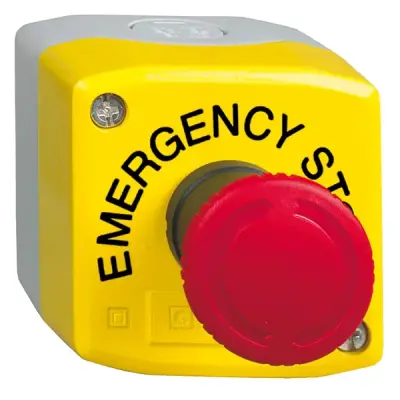 XALK178GTH29 - Yellow Control Station 1 Emerg Stop Mark - Schneider Electric