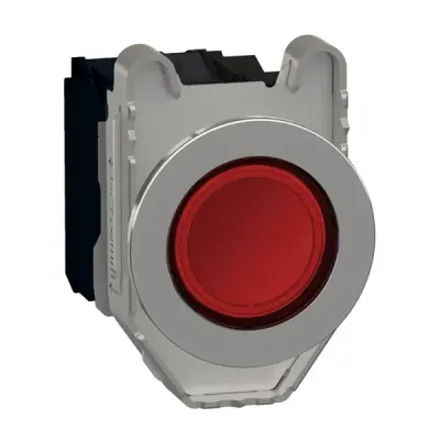 XB4FW34B5 - Flush Caps Ill Pb Red Led 24v 1no 1nc - Schneider Electric