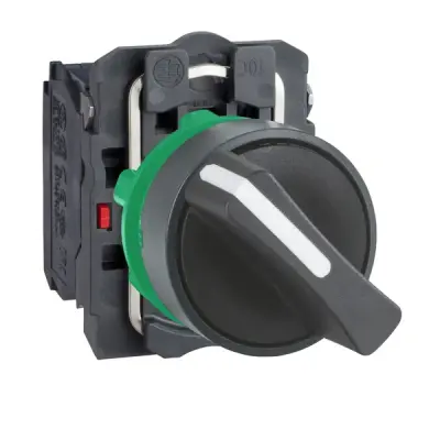XB5AD25 - Black Selec To R Switch D - Schneider Electric