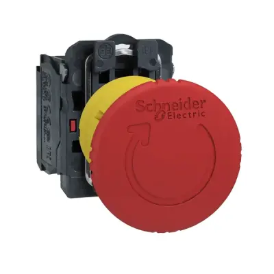XB5AS8442 - Emergency Stop,40 Mm Mantar Kafalı - Schneider Electric