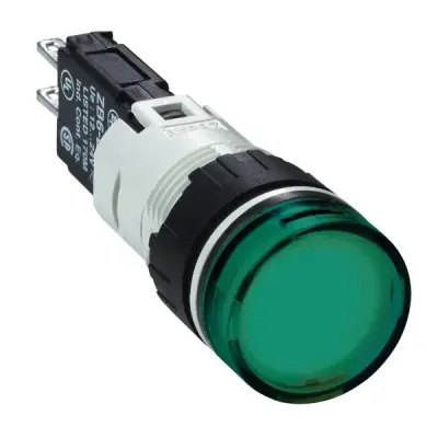 XB6AV3BB - Round Pil.light Green 6-2 - Schneider Electric