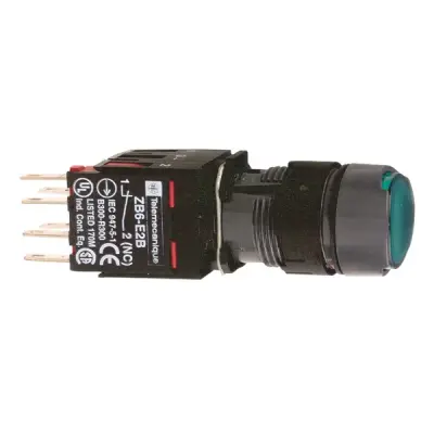 XB6AW3B1B - Illum. Pushbutton,1no, Green,24vac/dc - Schneider Electric