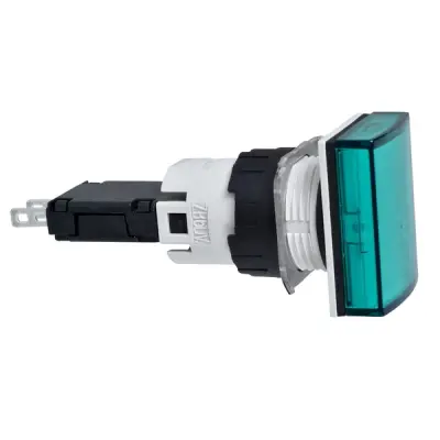 XB6DV3BB - Rect.pilot Light Green6-2 - Schneider Electric