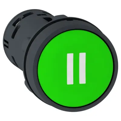 XB7NA3136 - Pb - Spring Rtn, Green -1no - White 