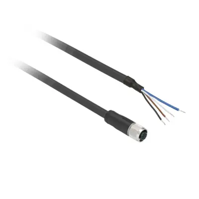 XZCP0941L2 - Pre-wired Connector M8 4pin Pur 2m - Schneider Electric