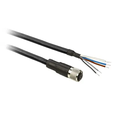 XZCP11V12L10 - Pre Wired Connect Pur 5w M12 Female Str - Schneider Electric