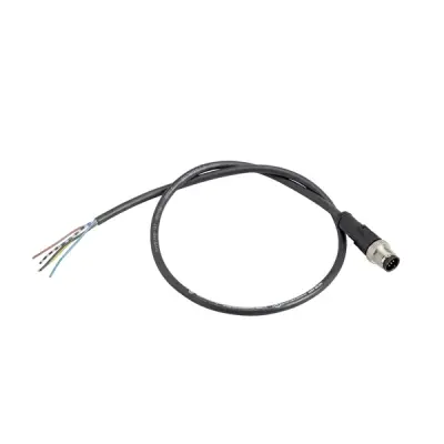 XZCP1541L5 - Pre Wired Connector M12 Male Straight 4p - Schneider Electric