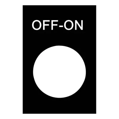 ZB2BY2367 - Legend 30 X 40 Mm Black O - Schneider Electric