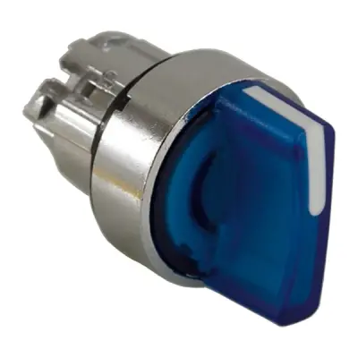 ZB4BK1363 - Llumi.pushbutton Head, 3pos., Blue - Schneider Electric