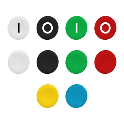 ZBA79 - Caps, Set Of 10 Different Colors - Schneider Electric