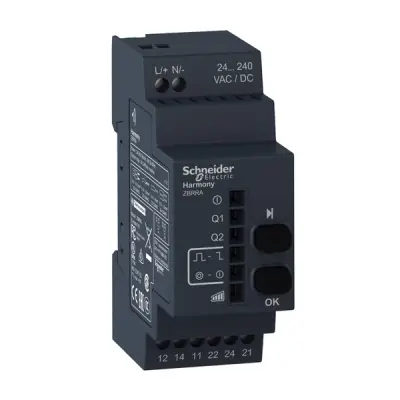 ZBRRA - Receiver Programmable Ac/dc Two Relay - Schneider Electric
