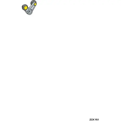 ZCKY61 - Limit Switch Lever Zcky Fork Arm W Roll. - Schneider Electric