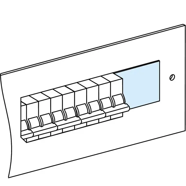 Schneider Electric - 03221 - 4DIVISIBLE BLANKING PLATE - 1