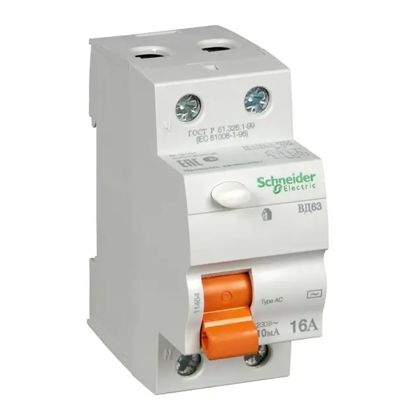 Schneider Electric - 11454 - id 2p 16a 10ma ac vd63 - 1