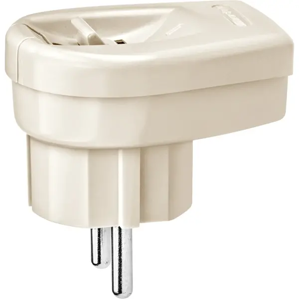 Schneider Electric - 128527 - SCHUKO angled plug with toggle switch (D - 1