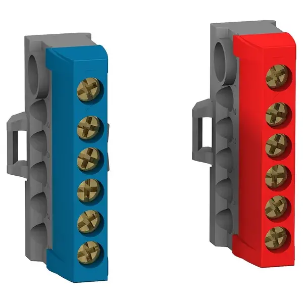Schneider Electric - 13412 - Insulated Terminal Block 1P+N 2x8 holes - 1