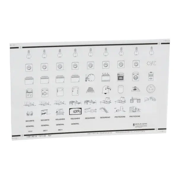 Schneider Electric - 13735 - 10 STANDARD SYMBOLS LABELS - 1