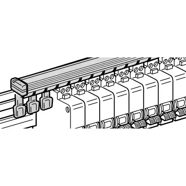 Schneider Electric - 14887 - 40 END COVERS 3P/4P/3P+N - 1