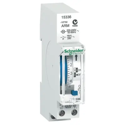 Schneider Electric - 15336 - IH Mech Time Sw. 18mm 1ch 24h, 100h rsrv - 1