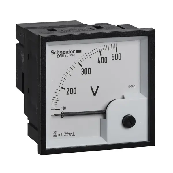 Schneider Electric - 16005 - VOLTMETER 72X72 0-500V - 1