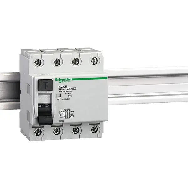 Schneider Electric - 16256 - RCCB 4P 40A 300MA IEC1008 AND BS - 1