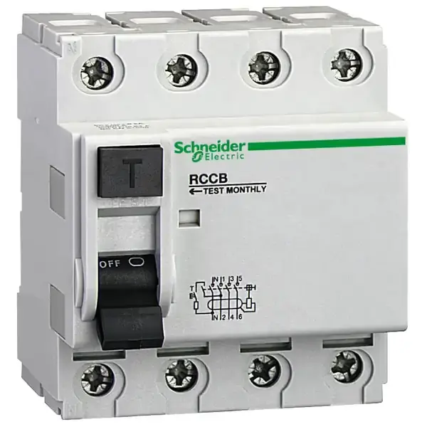Schneider Electric - 16261 - RCCB 4P 80A 30MA IEC1008 AND BS - 1