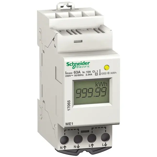 Schneider Electric - 17065 - ME1 1P DIGITAL ENERGY COUNTER - 1