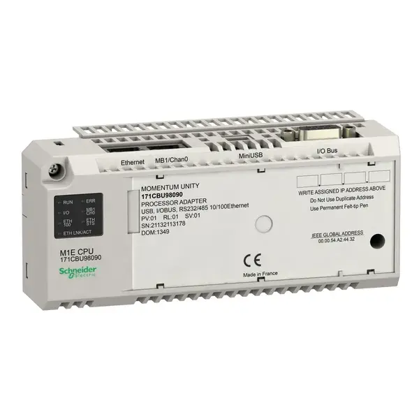 Schneider Electric - 171CBU98090 - USB, I/OBUS, RS232/485 10/100 Ethernet - 1