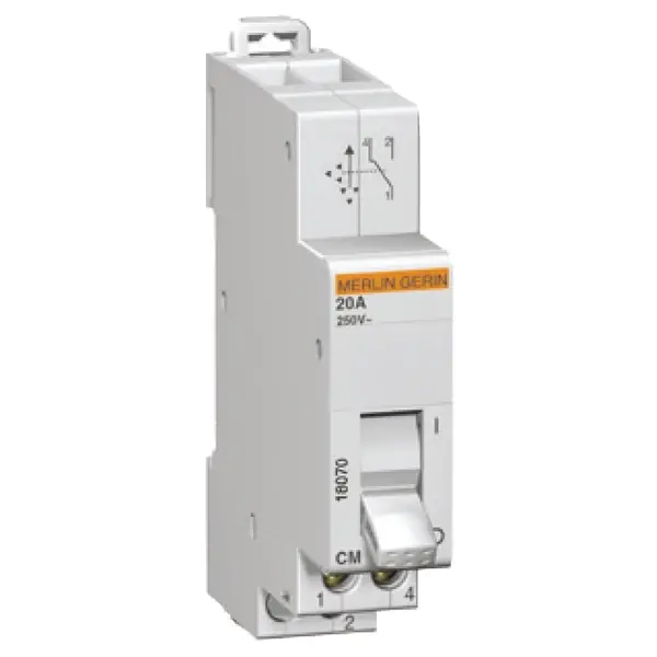 Schneider Electric - 18072 - CHANGEOVER SWITCH 2 POS 20A 230V - 1