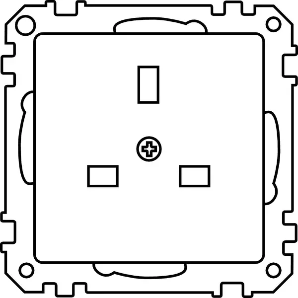 Schneider Electric - 201219 - British Standard socket-outlet insert - 1