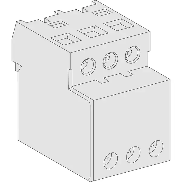 Schneider Electric - 21144 - TERMINAL BLOCK 3X25MM2 FOR P25M - 1