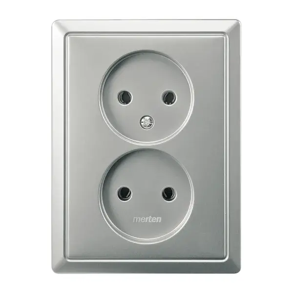 Schneider Electric - 212146 - Double socket-outlet without earthing co - 1