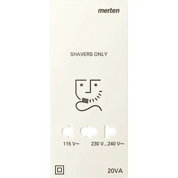 Schneider Electric - 213544 - Central plate for shaver socket, white, - 1