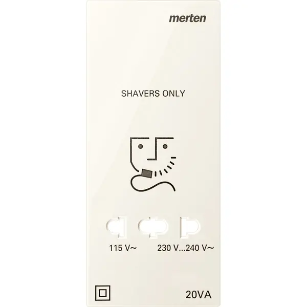Schneider Electric - 213644 - CentralPl forShaverSocket,white,GlosSysM - 1
